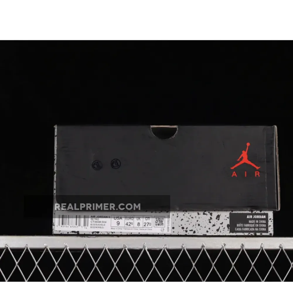 AIR JORDAN 5 RETRO BLACK/RACER BLUE/REFLECTIVE SILVER CT4838-004