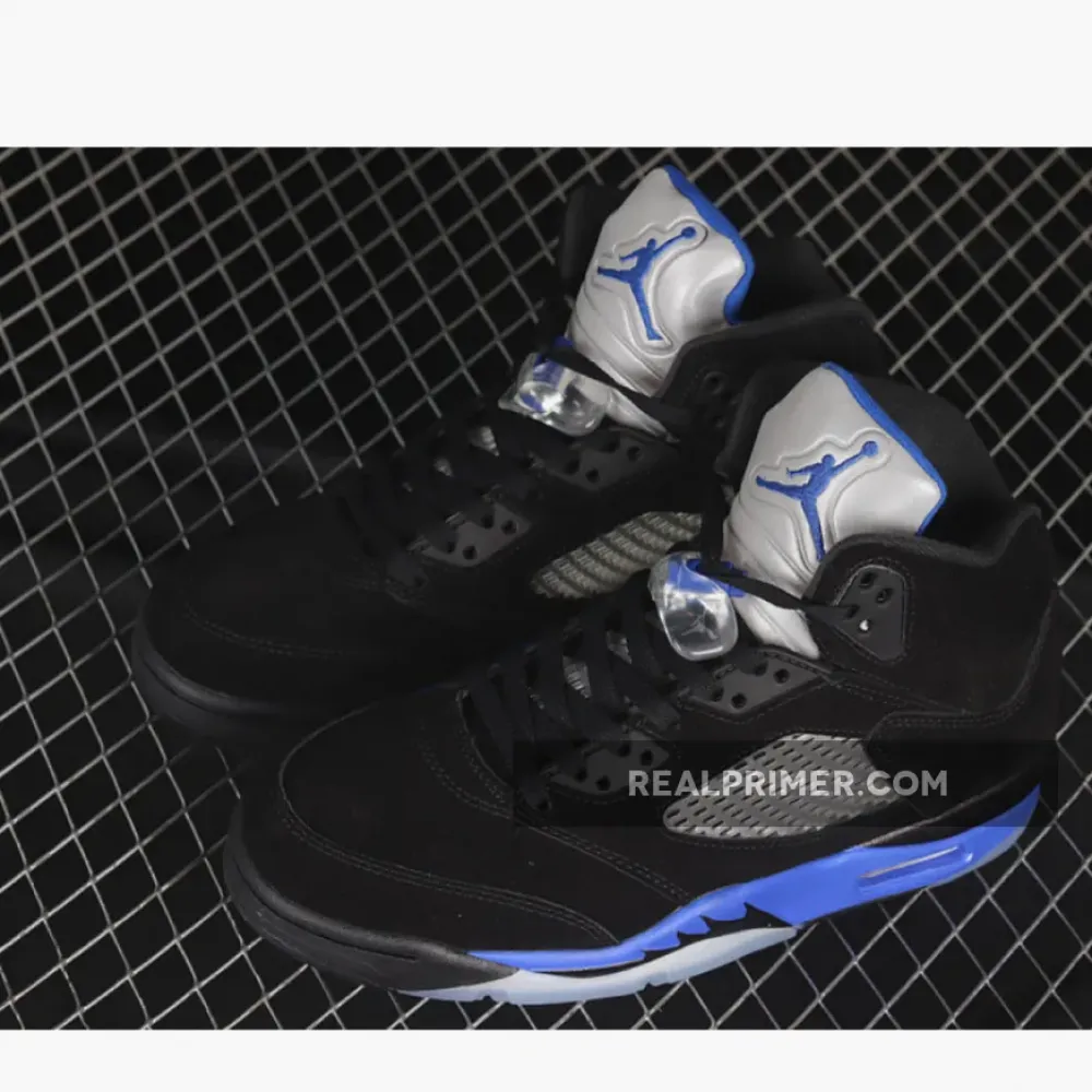 AIR JORDAN 5 RETRO BLACK/RACER BLUE/REFLECTIVE SILVER CT4838-004