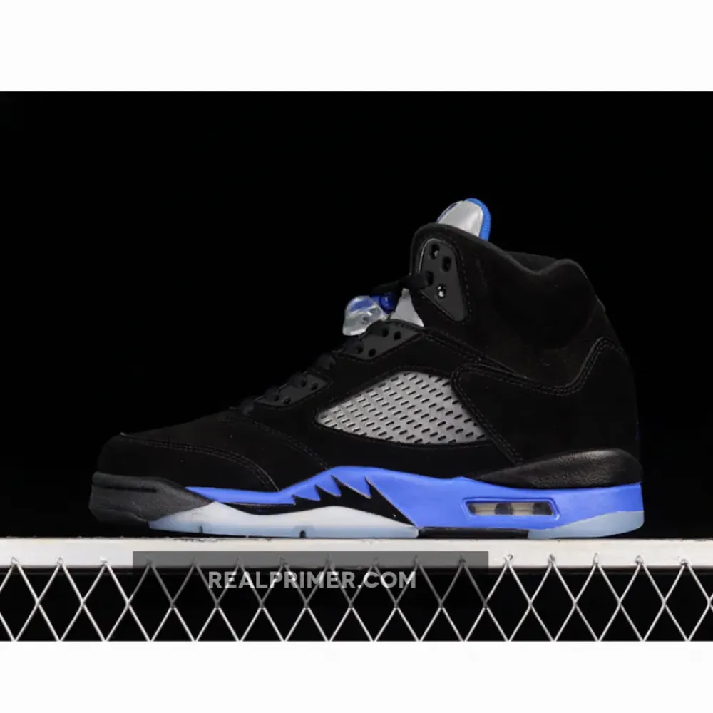 AIR JORDAN 5 RETRO BLACK/RACER BLUE/REFLECTIVE SILVER CT4838-004