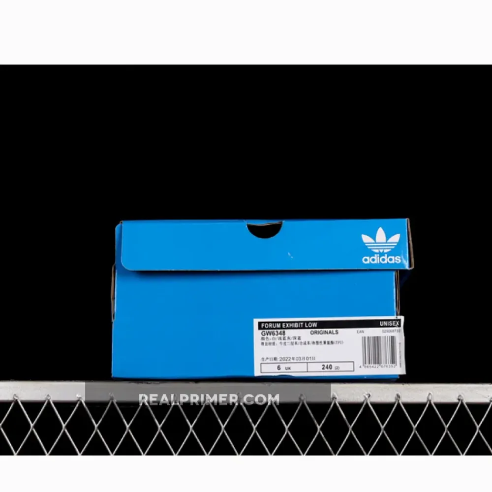 FORUM EXHIBIT LOW SHOES CLOUD WHITE/SKY TINT/CREAM WHITE GW6348