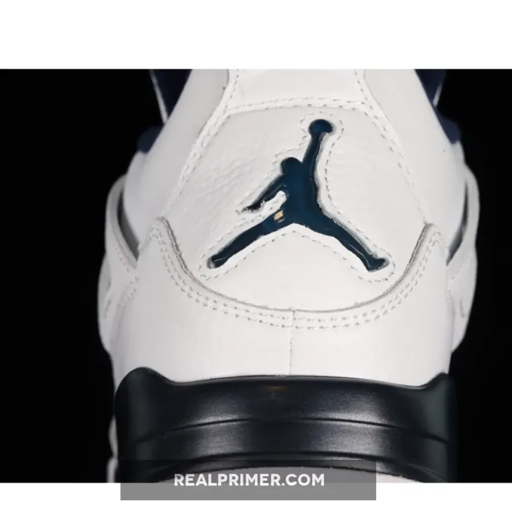 AIR JORDAN 4 RETRO LS WHITE/LEGEND BLUE-MDNGHT NAVY 314254-107