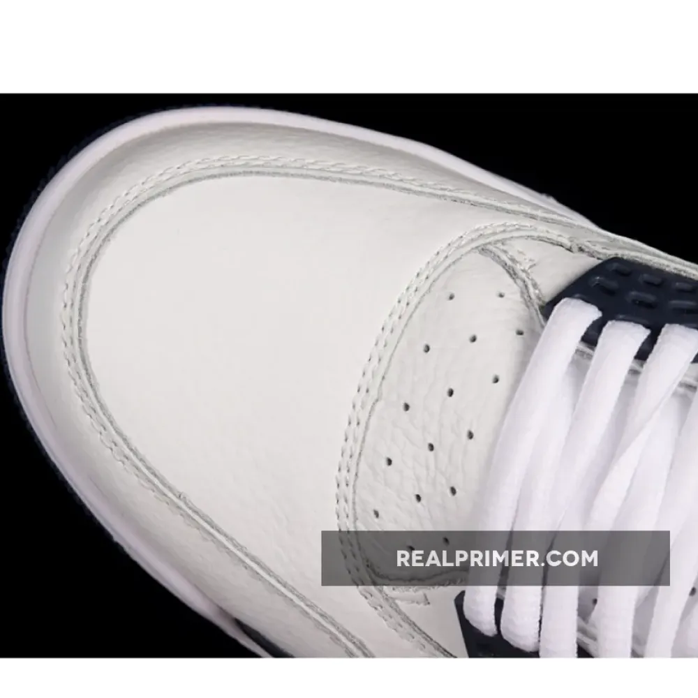 AIR JORDAN 4 RETRO LS WHITE/LEGEND BLUE-MDNGHT NAVY 314254-107