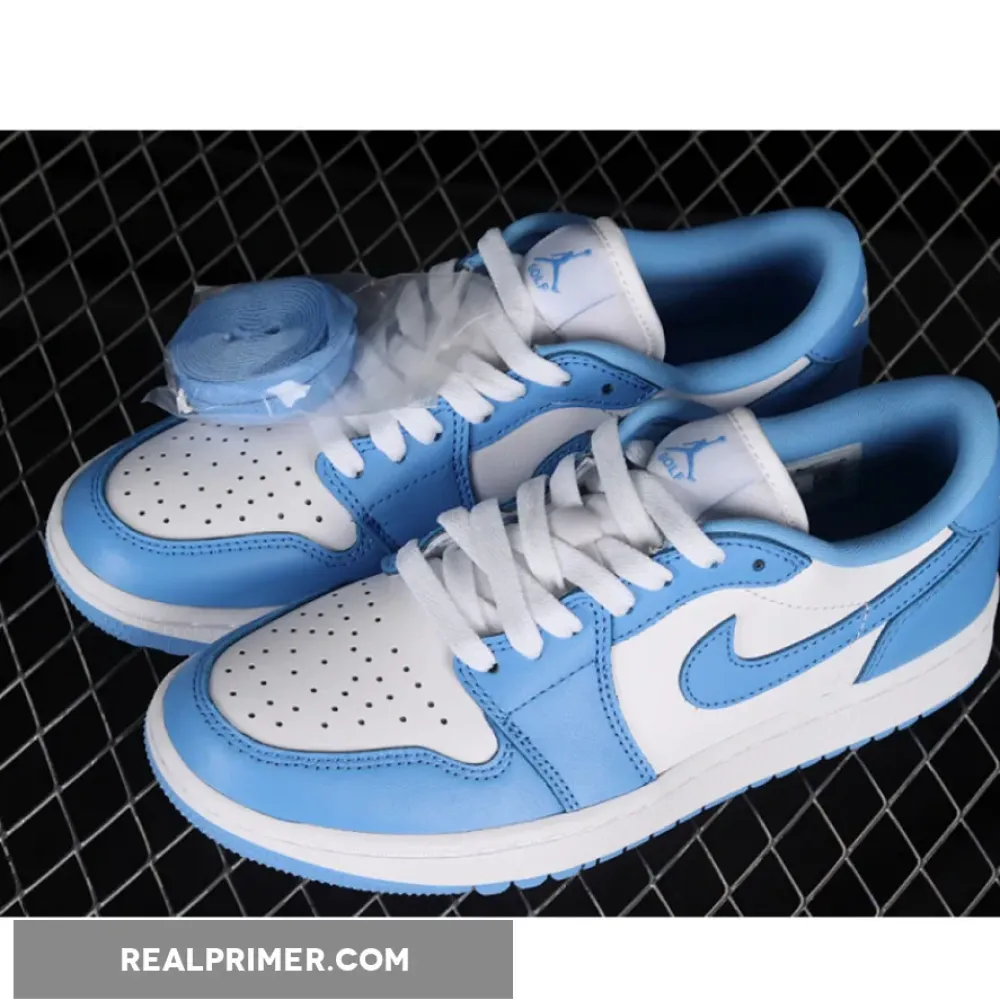 AIR JORDAN 1 LOW GOLF UNC WHITE/UNIVERSITY BLUE DD9315-100