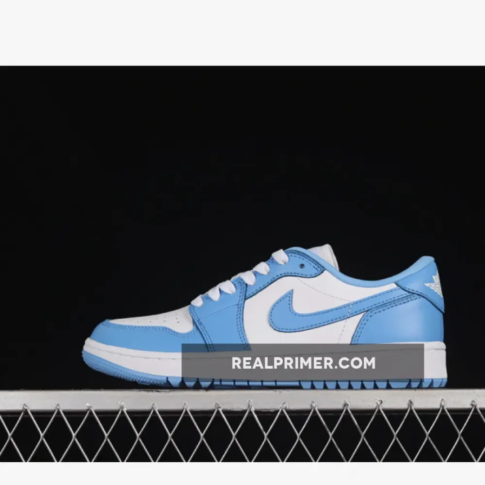 AIR JORDAN 1 LOW GOLF UNC WHITE/UNIVERSITY BLUE DD9315-100