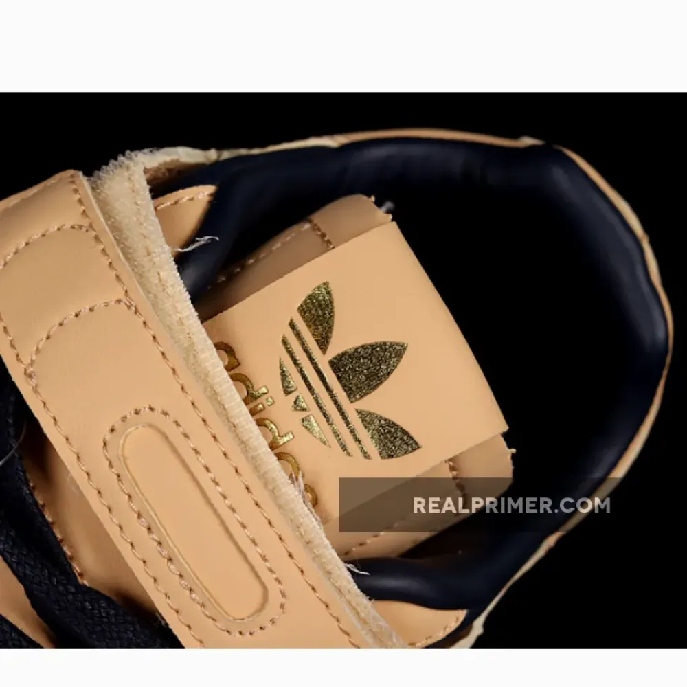 FORUM 84 LOW SHOES BEIGE/BLUE THREAD-GOLD METALLIC FY7792