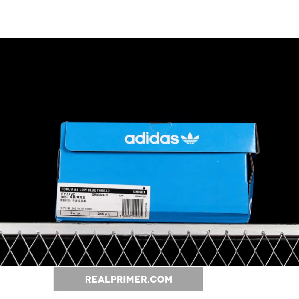 FORUM 84 LOW SHOES BEIGE/BLUE THREAD-GOLD METALLIC FY7792