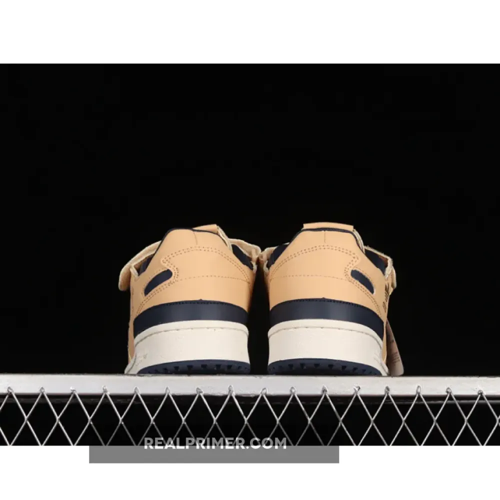 FORUM 84 LOW SHOES BEIGE/BLUE THREAD-GOLD METALLIC FY7792