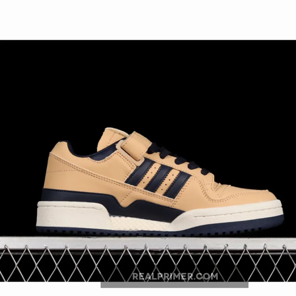 FORUM 84 LOW SHOES BEIGE/BLUE THREAD-GOLD METALLIC FY7792