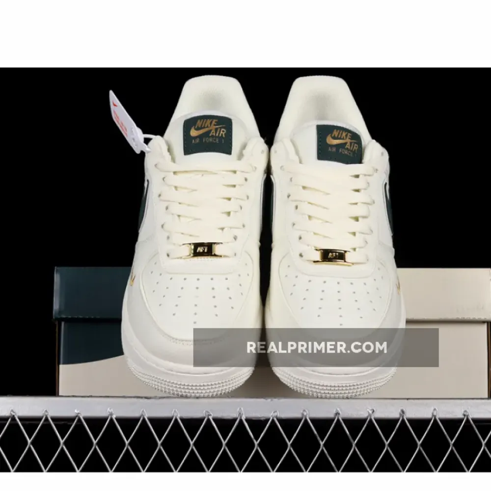 AIR FORCE 1 LOW 07 WHITE/DARK GREEN/GOLD MN5696-309