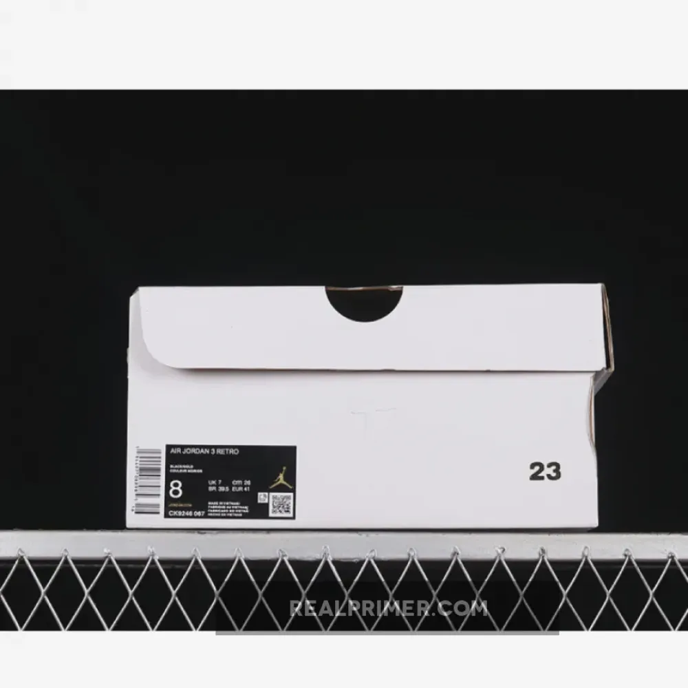 AIR JORDAN 3 RETRO BLACK/GOLD/WHITE CK9246-067