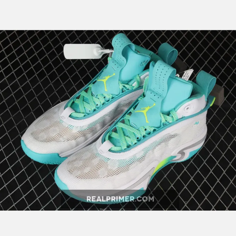 GUO AILUN X AIR JORDAN 36 PF GLOBAL GAME WHITE/TEAL/LIME GREEN DM0796-107