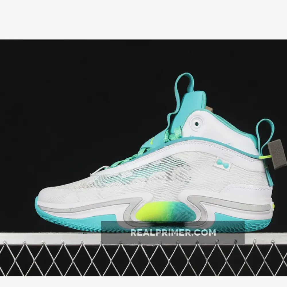 GUO AILUN X AIR JORDAN 36 PF GLOBAL GAME WHITE/TEAL/LIME GREEN DM0796-107