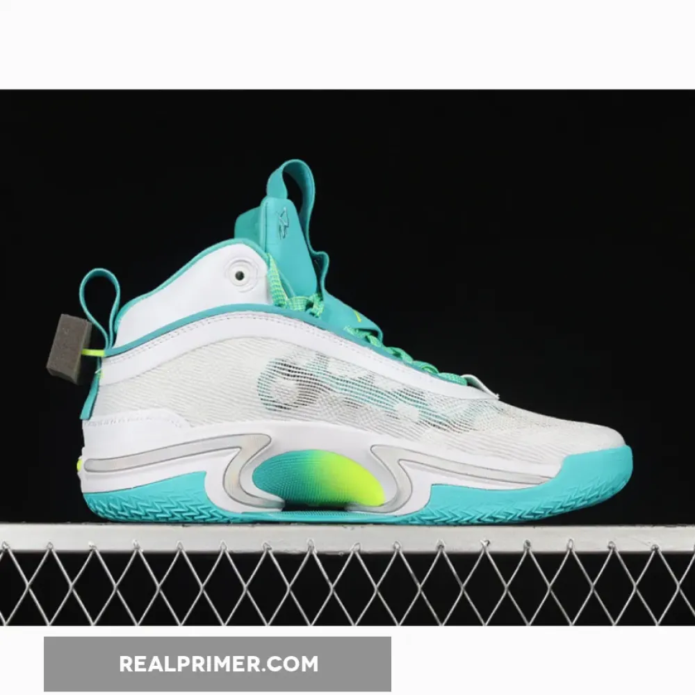 GUO AILUN X AIR JORDAN 36 PF GLOBAL GAME WHITE/TEAL/LIME GREEN DM0796-107