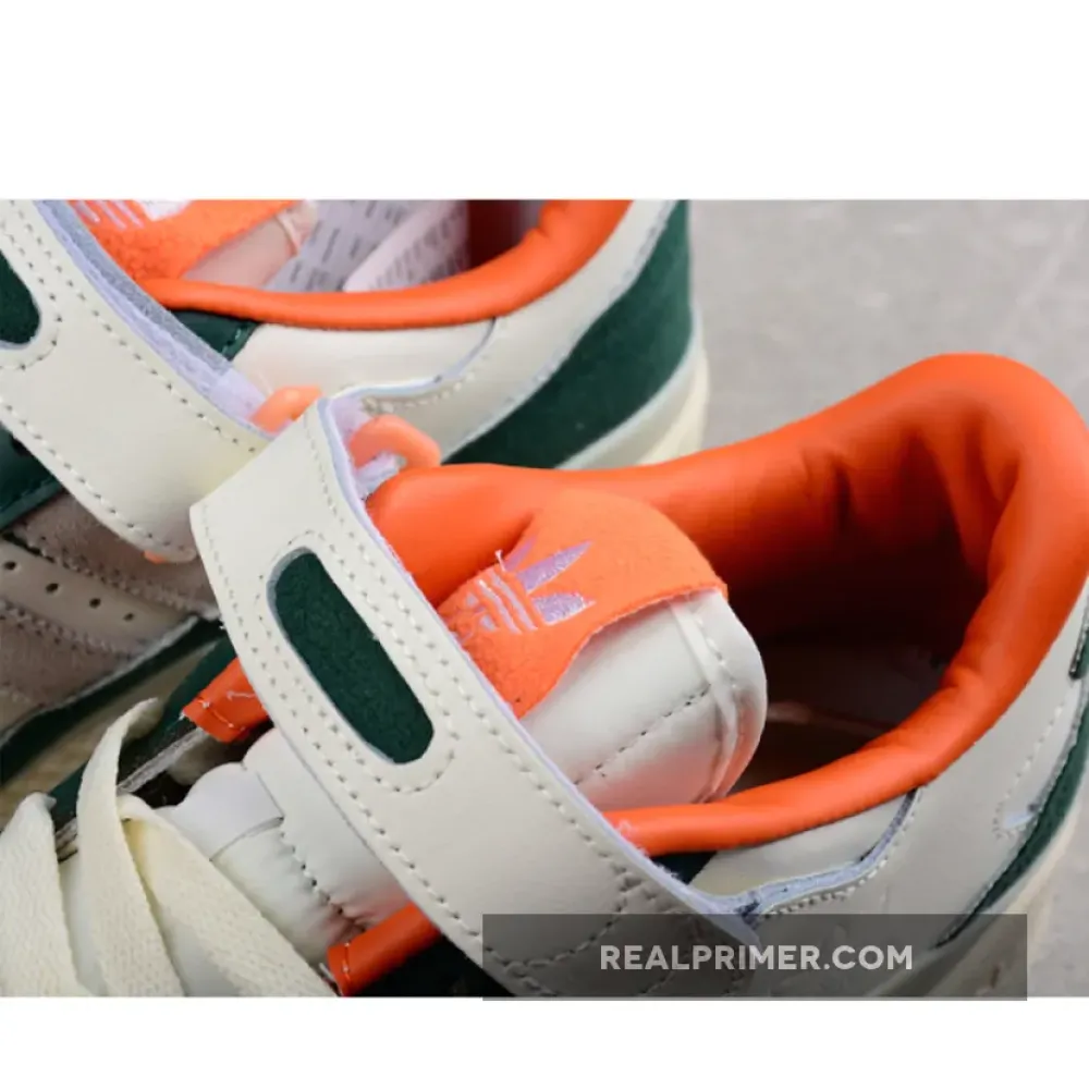 FORUM 84 LOW FLEECE WHITE/GREEN-ORANGE GY4125