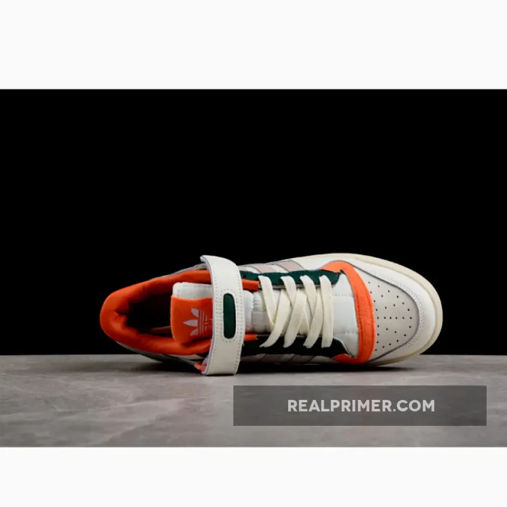 FORUM 84 LOW FLEECE WHITE/GREEN-ORANGE GY4125