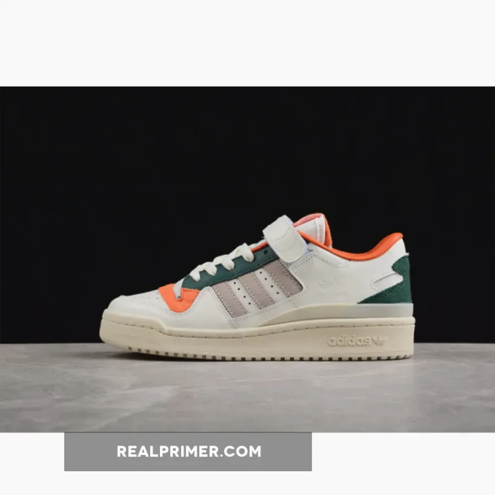 FORUM 84 LOW FLEECE WHITE/GREEN-ORANGE GY4125