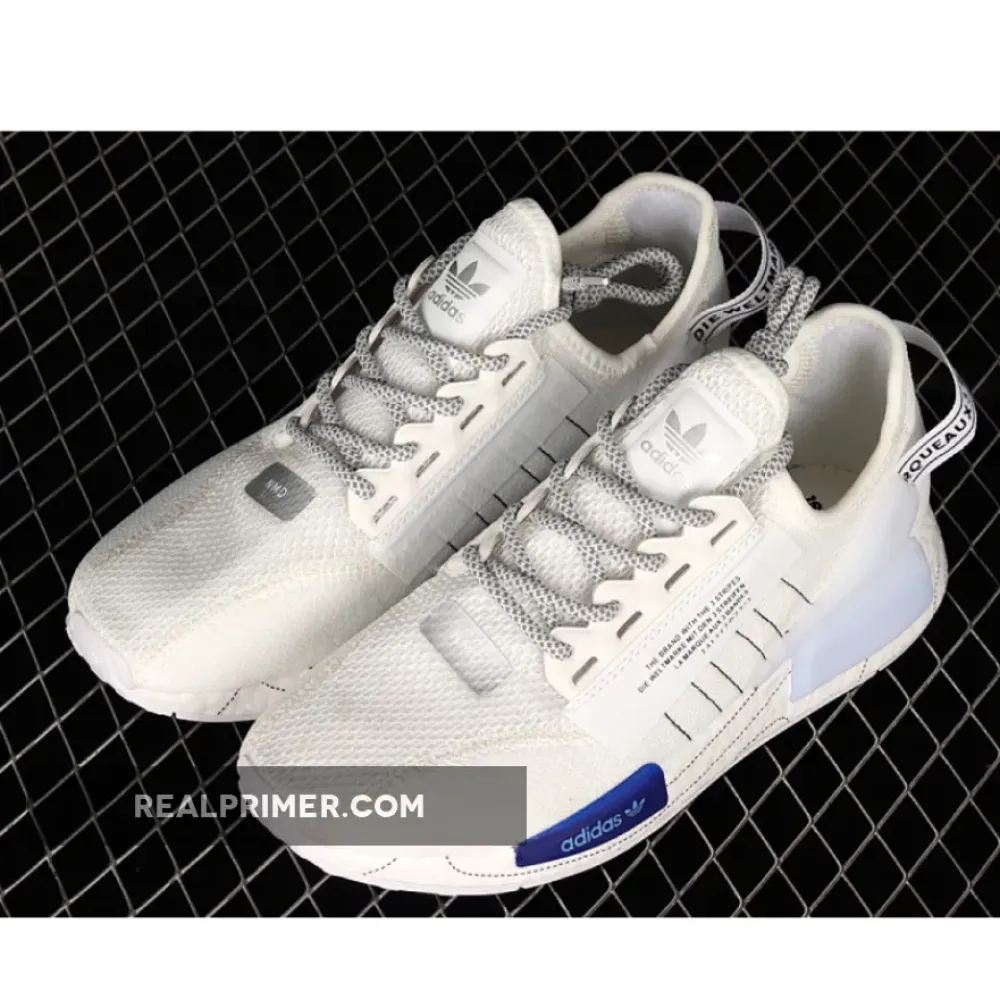 NMD_R1 V2 SHOES CLOUD WHITE/CORE BLACK/BOLD BLUE GX0544