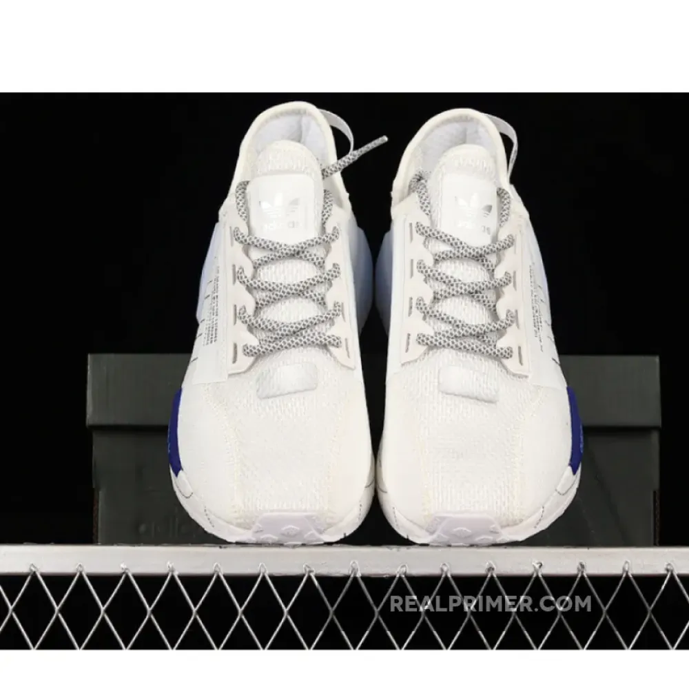NMD_R1 V2 SHOES CLOUD WHITE/CORE BLACK/BOLD BLUE GX0544