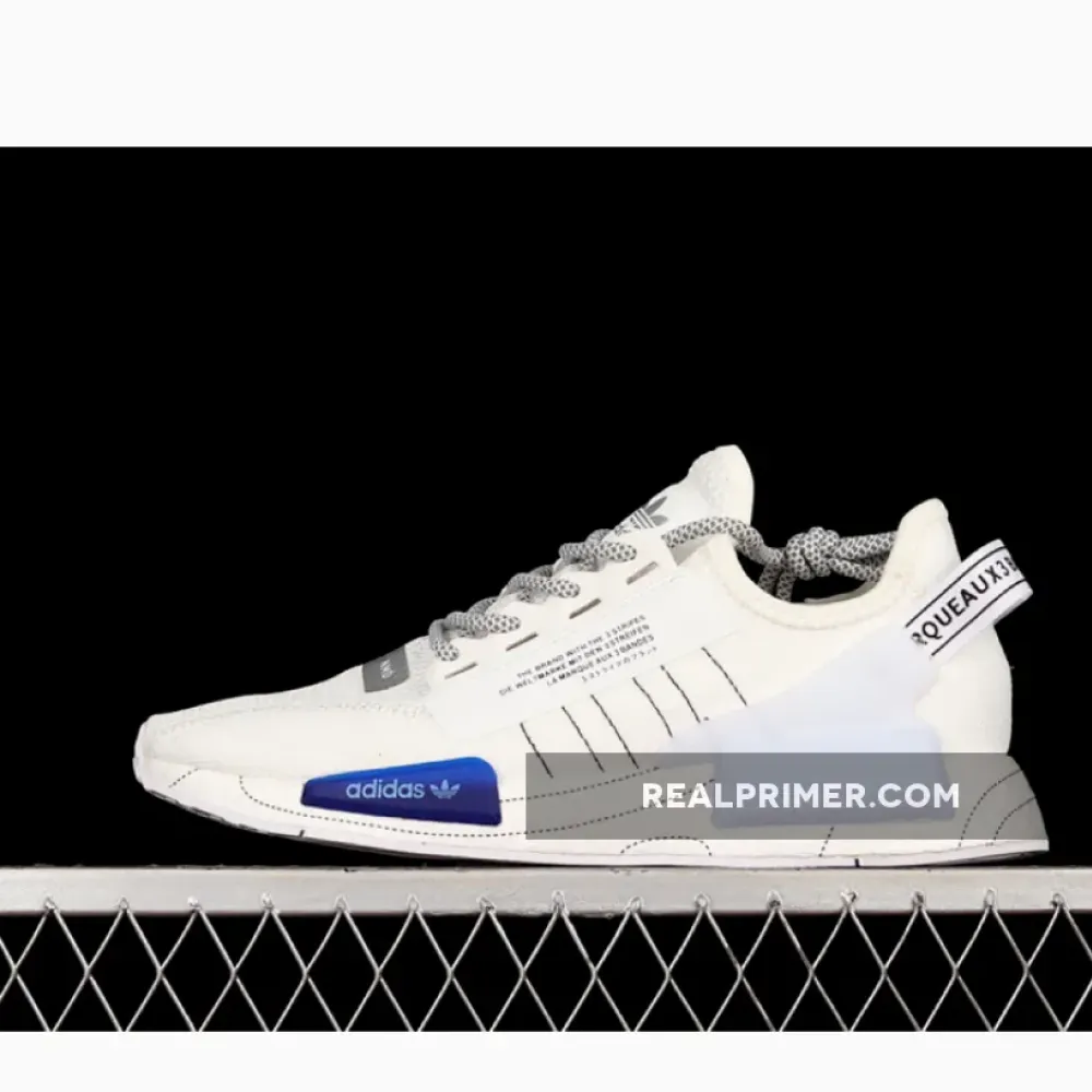 NMD_R1 V2 SHOES CLOUD WHITE/CORE BLACK/BOLD BLUE GX0544