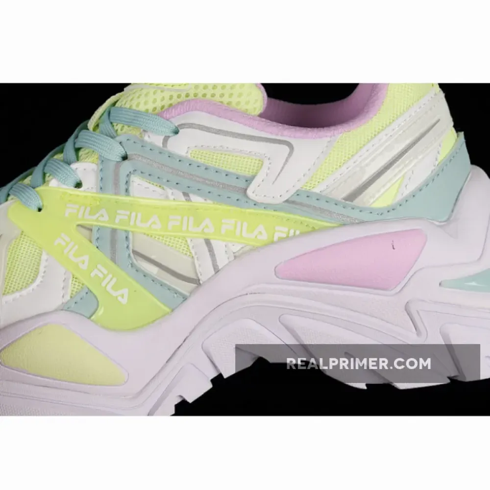 FI*LA SPORT INTERACTION WHITE/FLUORESCENT GREEN/PINK
