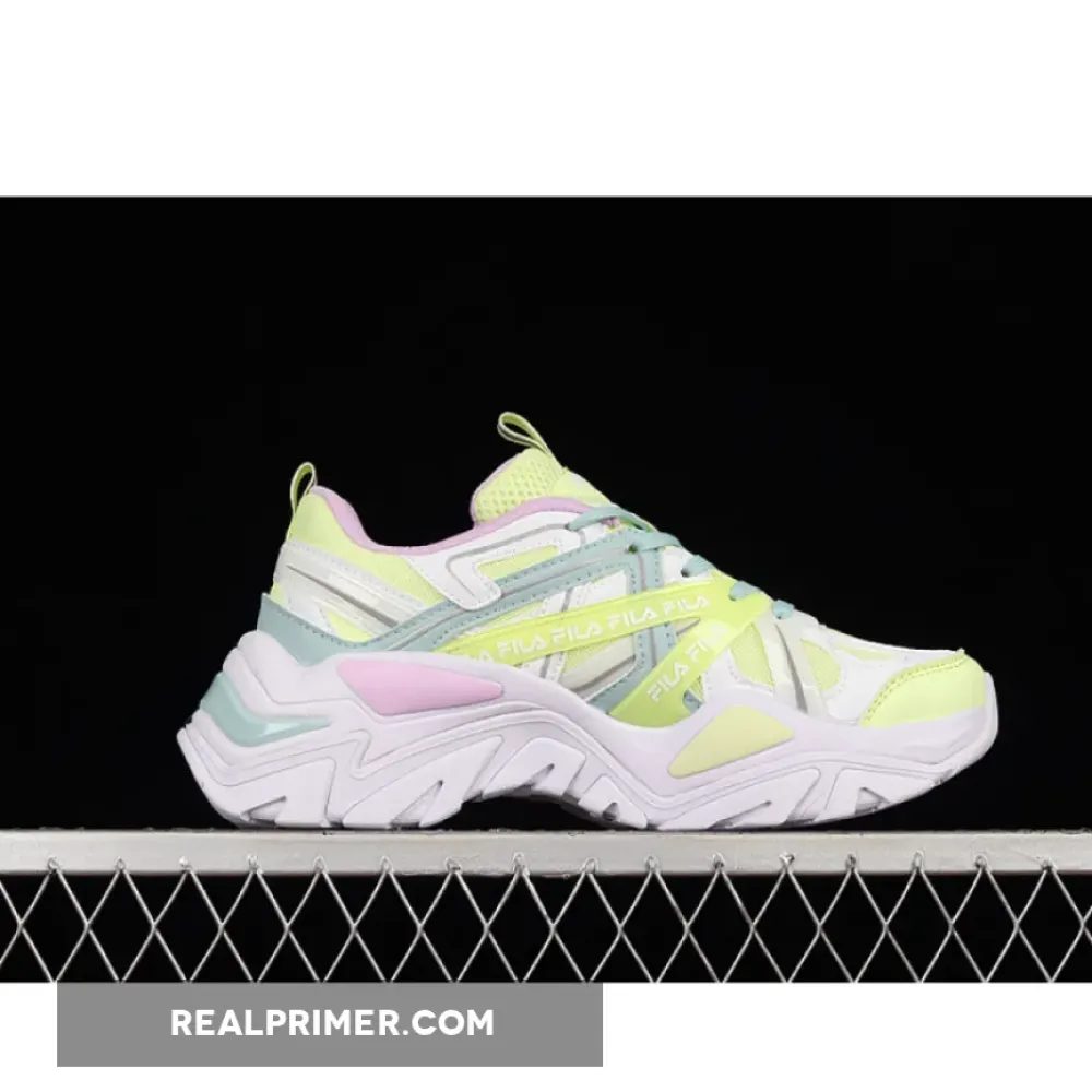 FI*LA SPORT INTERACTION WHITE/FLUORESCENT GREEN/PINK