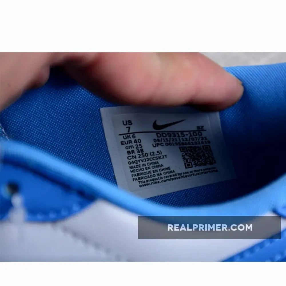 AIR JORDAN 1 LOW GOLF UNC WHITE/UNIVERSITY BLUE DD9315-100