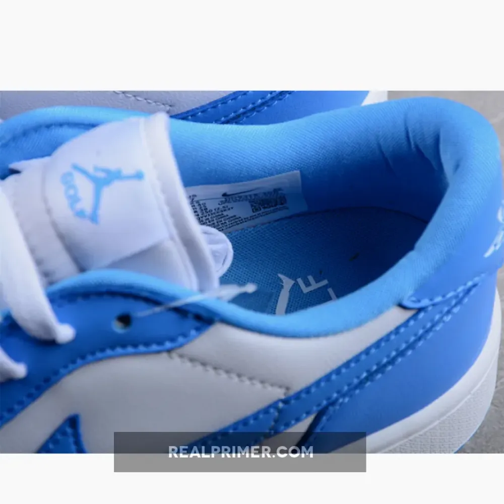 AIR JORDAN 1 LOW GOLF UNC WHITE/UNIVERSITY BLUE DD9315-100