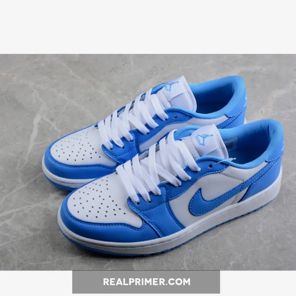 AIR JORDAN 1 LOW GOLF UNC WHITE/UNIVERSITY BLUE DD9315-100
