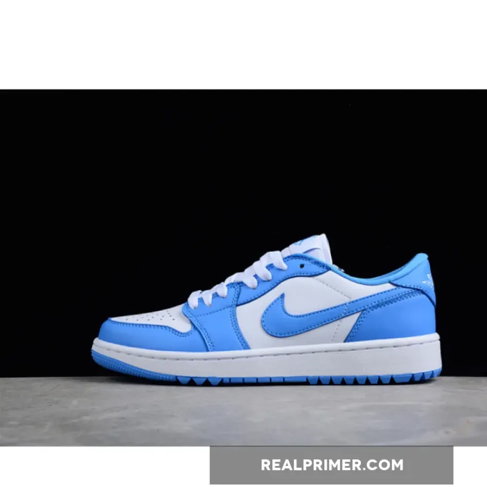 AIR JORDAN 1 LOW GOLF UNC WHITE/UNIVERSITY BLUE DD9315-100