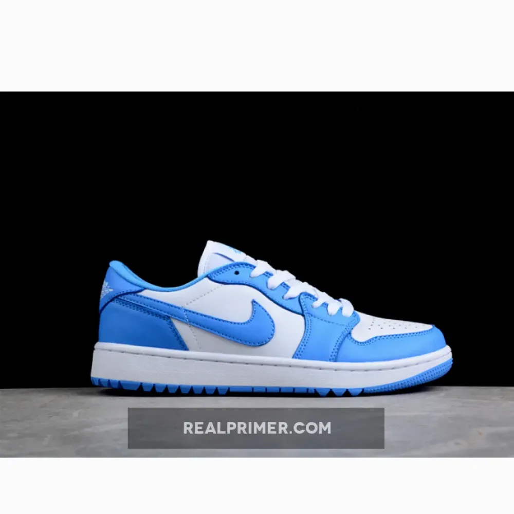 AIR JORDAN 1 LOW GOLF UNC WHITE/UNIVERSITY BLUE DD9315-100