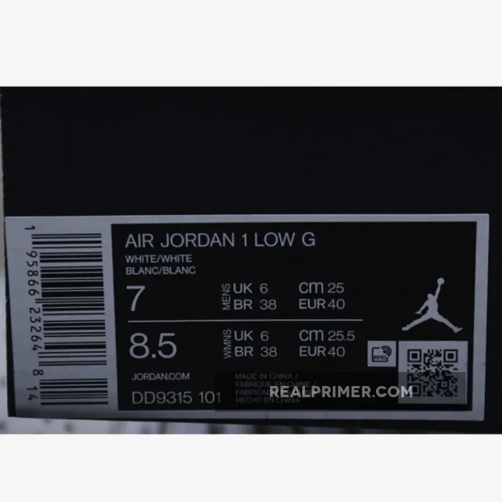 AIR JORDAN 1 LOW GOLF WHITE/WHITE/WHITE DD9315-101