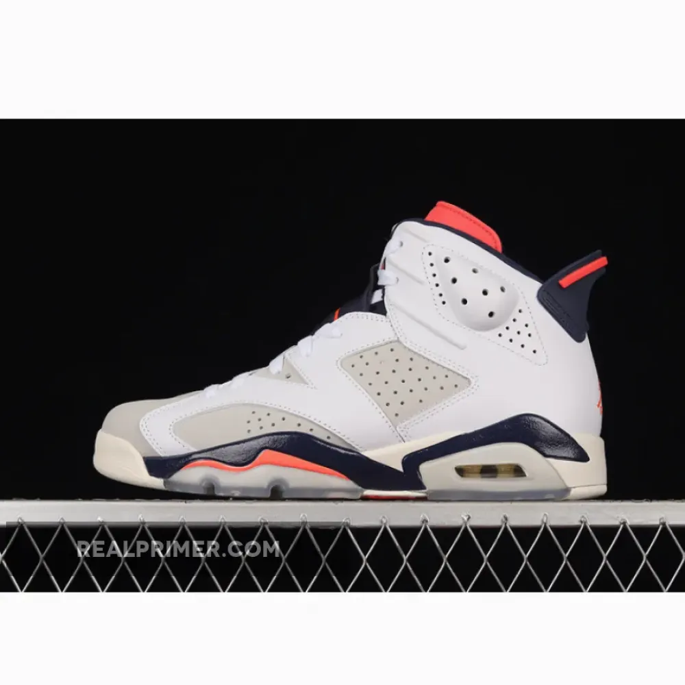 AIR JORDAN 6 RETRO TINKER WHITE/INFRARED 23-NEUTRAL GREY-WHITE-SAIL 384664-104