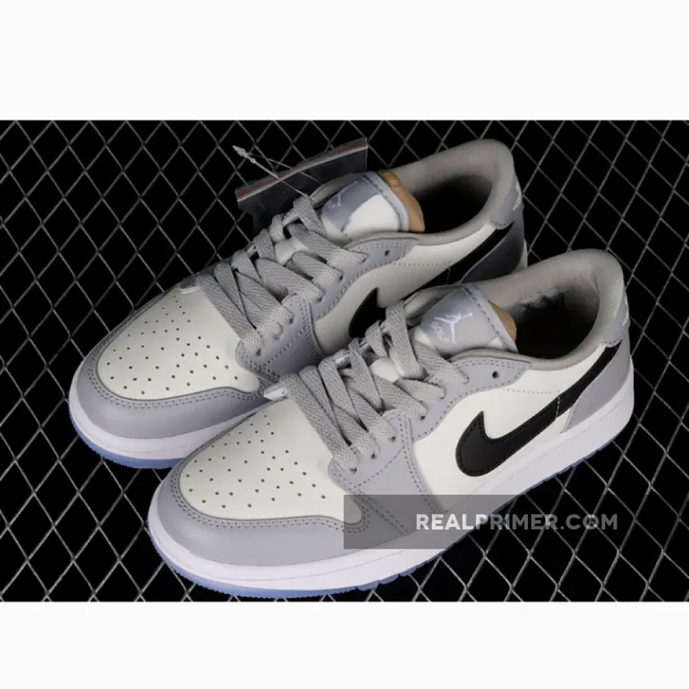 AIR JORDAN 1 LOW GOLF WOLF GREY/PHOTON DUST/WHITE/BLACK SATFFC