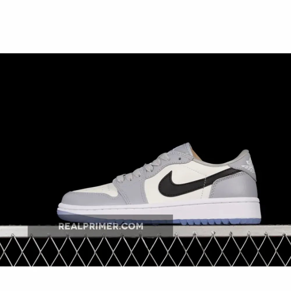 AIR JORDAN 1 LOW GOLF WOLF GREY/PHOTON DUST/WHITE/BLACK SATFFC