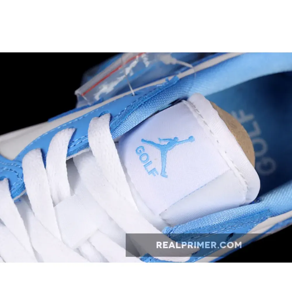 AIR JORDAN 1 LOW GOLF UNC WHITE/UNIVERSITY BLUE DD9315-100