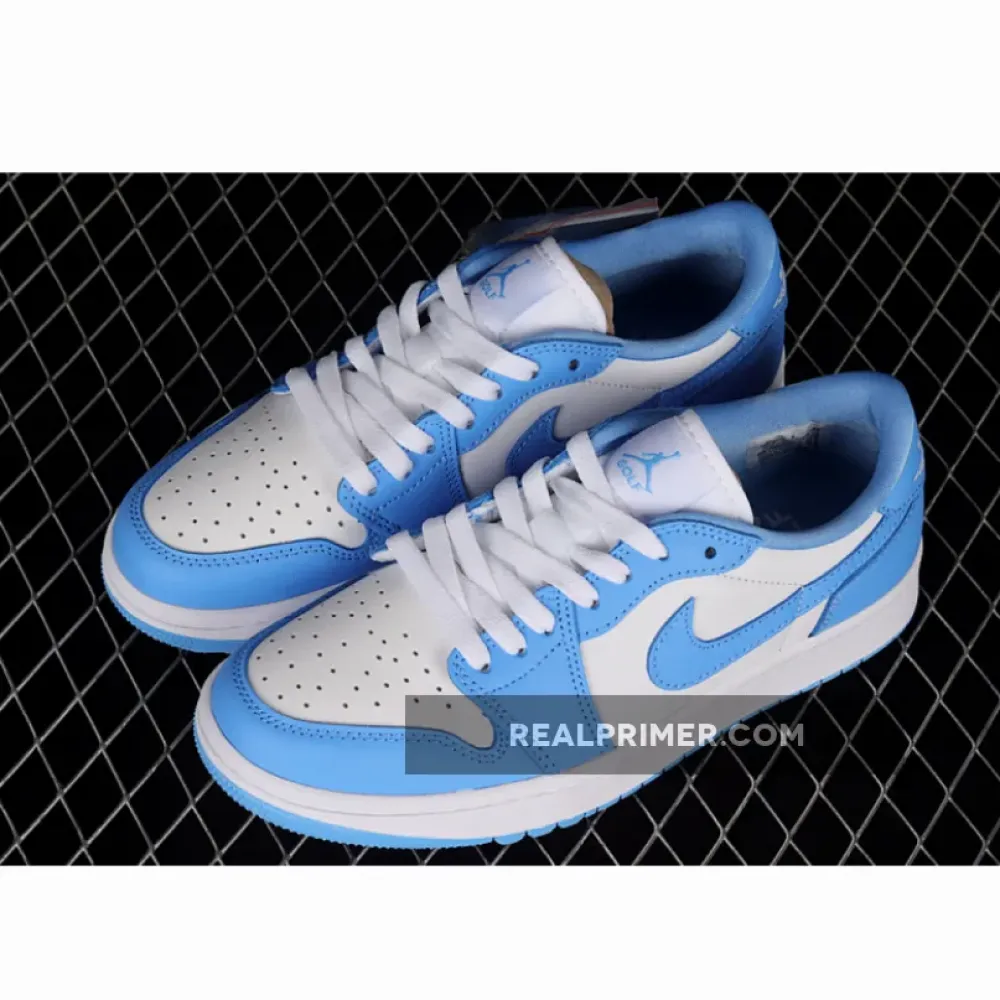 AIR JORDAN 1 LOW GOLF UNC WHITE/UNIVERSITY BLUE DD9315-100