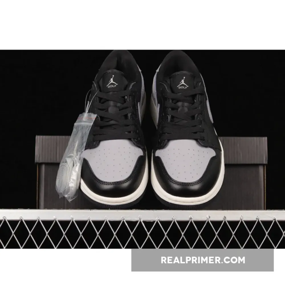 AIR JORDAN 1 LOW GOLF SHADOW BLACK/SAIL/MEDIUM GREY DD9315-001