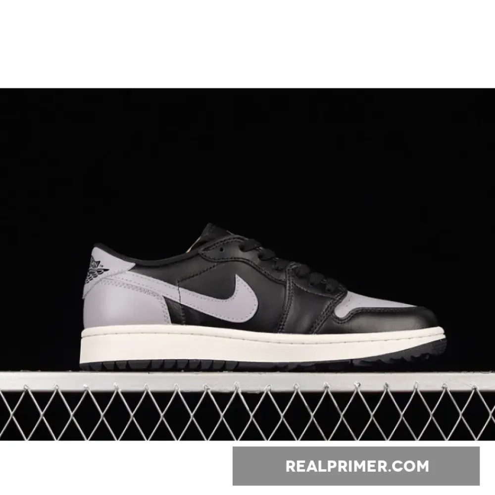 AIR JORDAN 1 LOW GOLF SHADOW BLACK/SAIL/MEDIUM GREY DD9315-001