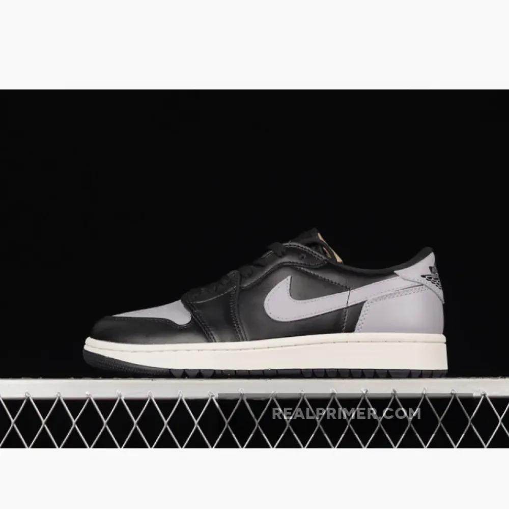 AIR JORDAN 1 LOW GOLF SHADOW BLACK/SAIL/MEDIUM GREY DD9315-001