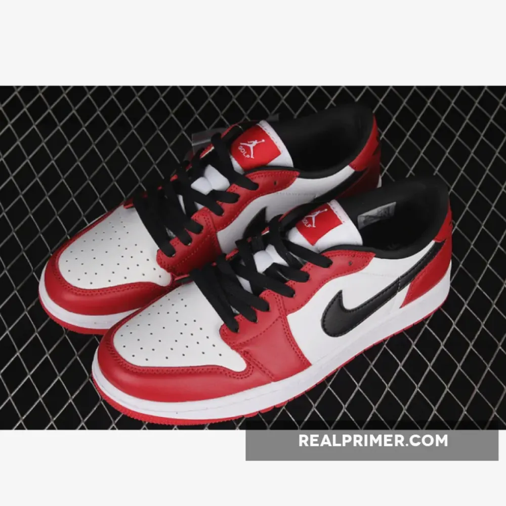 AIR JORDAN 1 LOW GOLF CHICAGO VARSITY RED/BLACK/WHITE DD9315-600