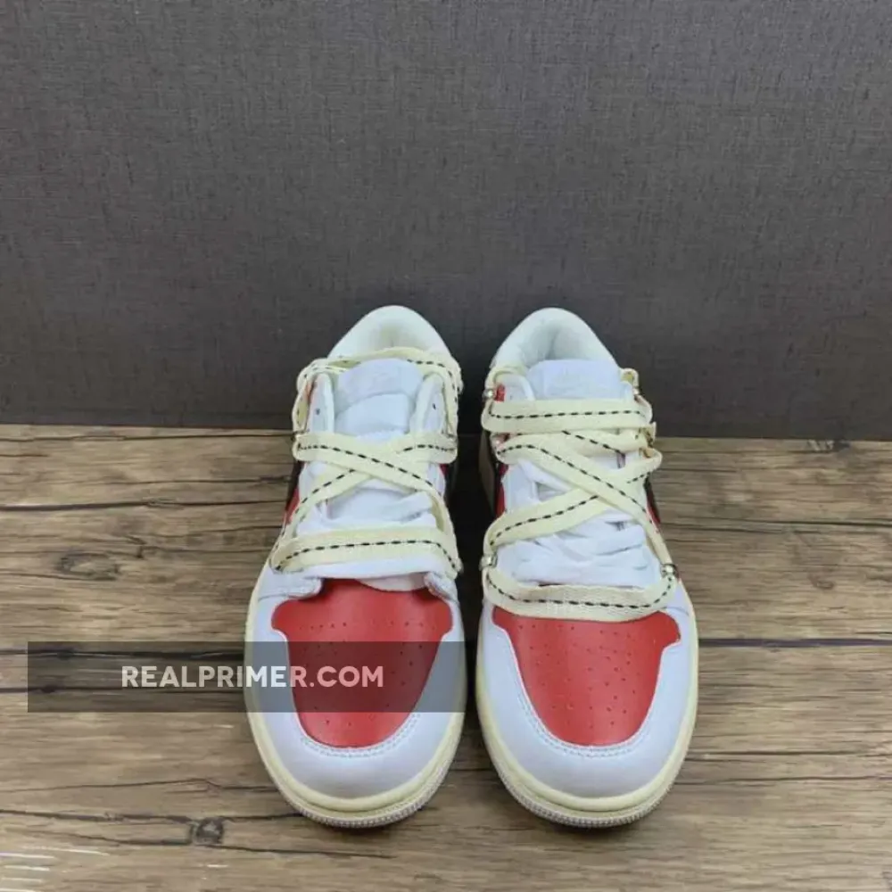 AIR JORDAN 1 LOW WHITE/BLACK/UNIVERSITY RED CZ0775-100