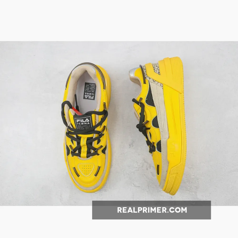 FI*LA SALTO BASKETBALL SHOES YELLOW/BLACK/BEIGE DA6672-700