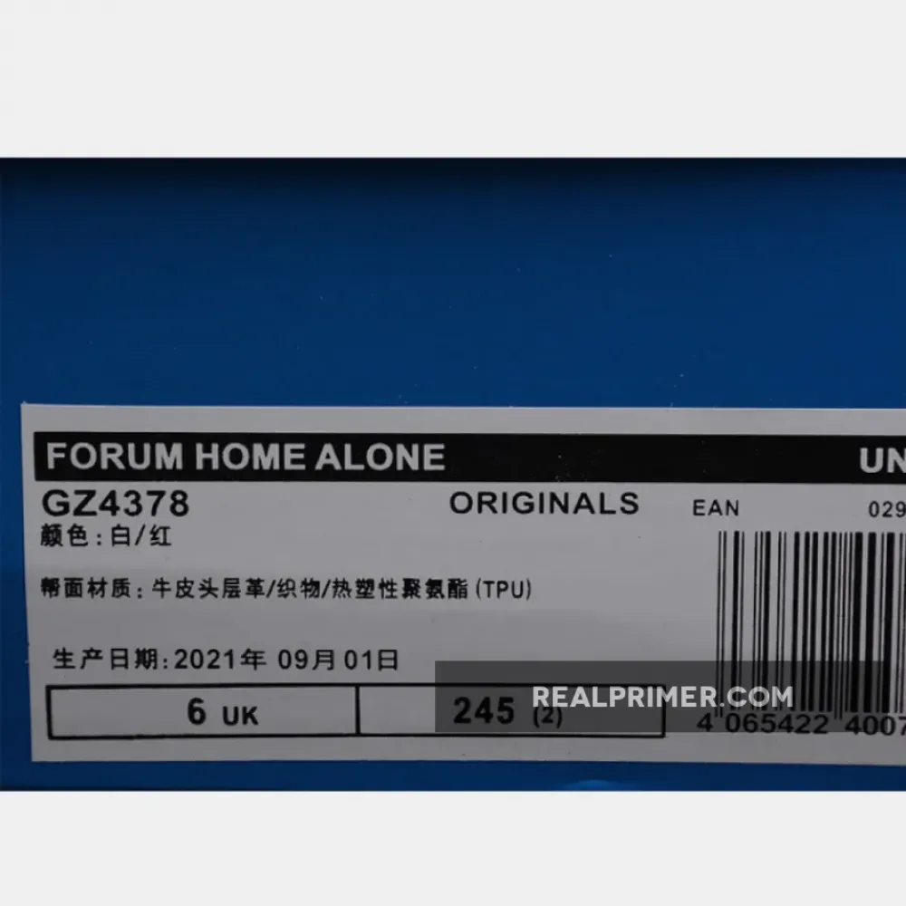 HOME ALONE X FORUM 84 LOW WHITE/RED/WHITE GZ4378