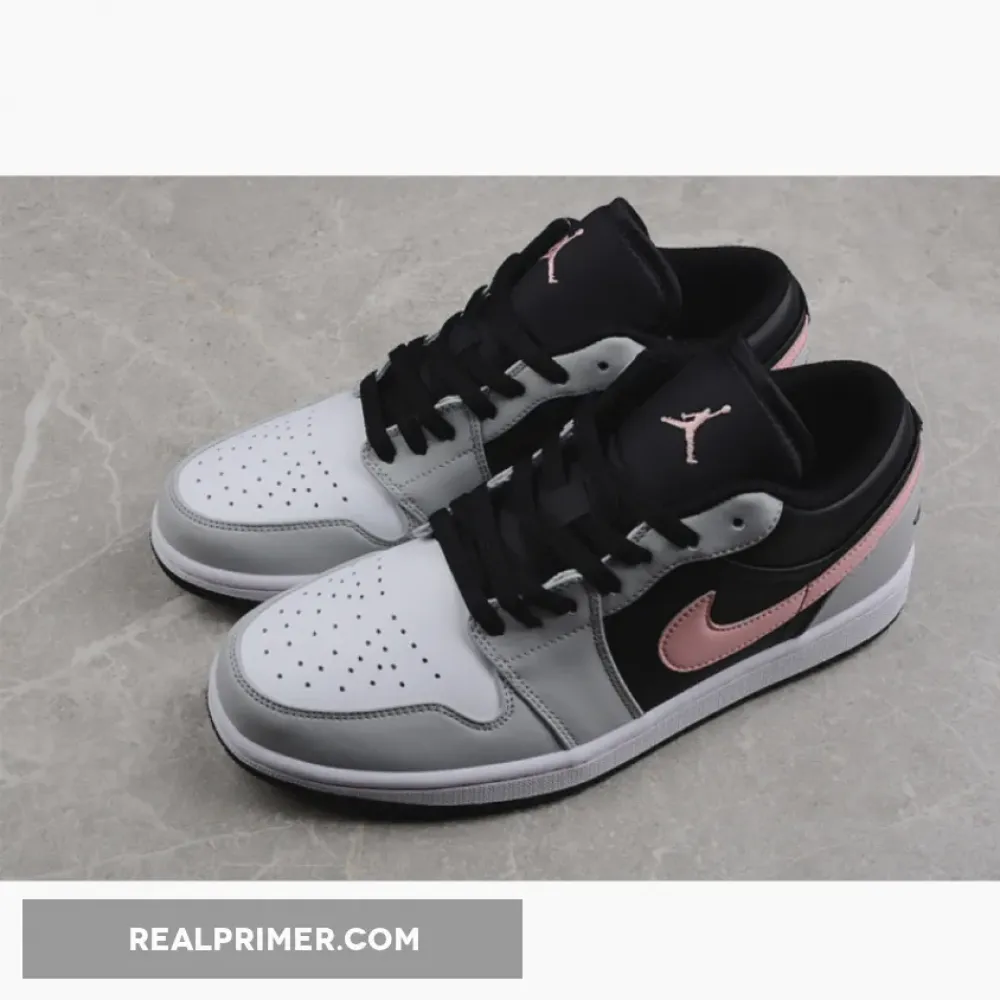 AIR JORDAN 1 LOW GREY/WHITE/PINK 553558-062