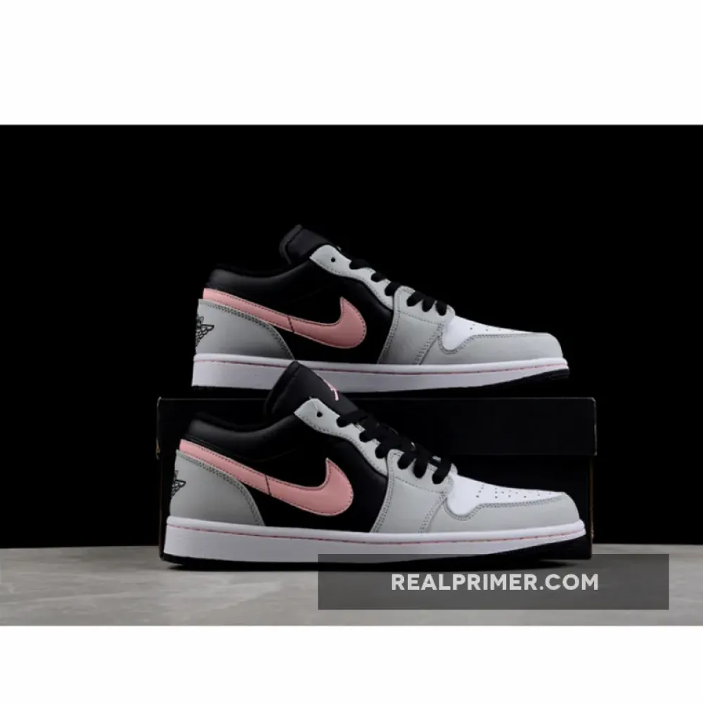 AIR JORDAN 1 LOW GREY/WHITE/PINK 553558-062