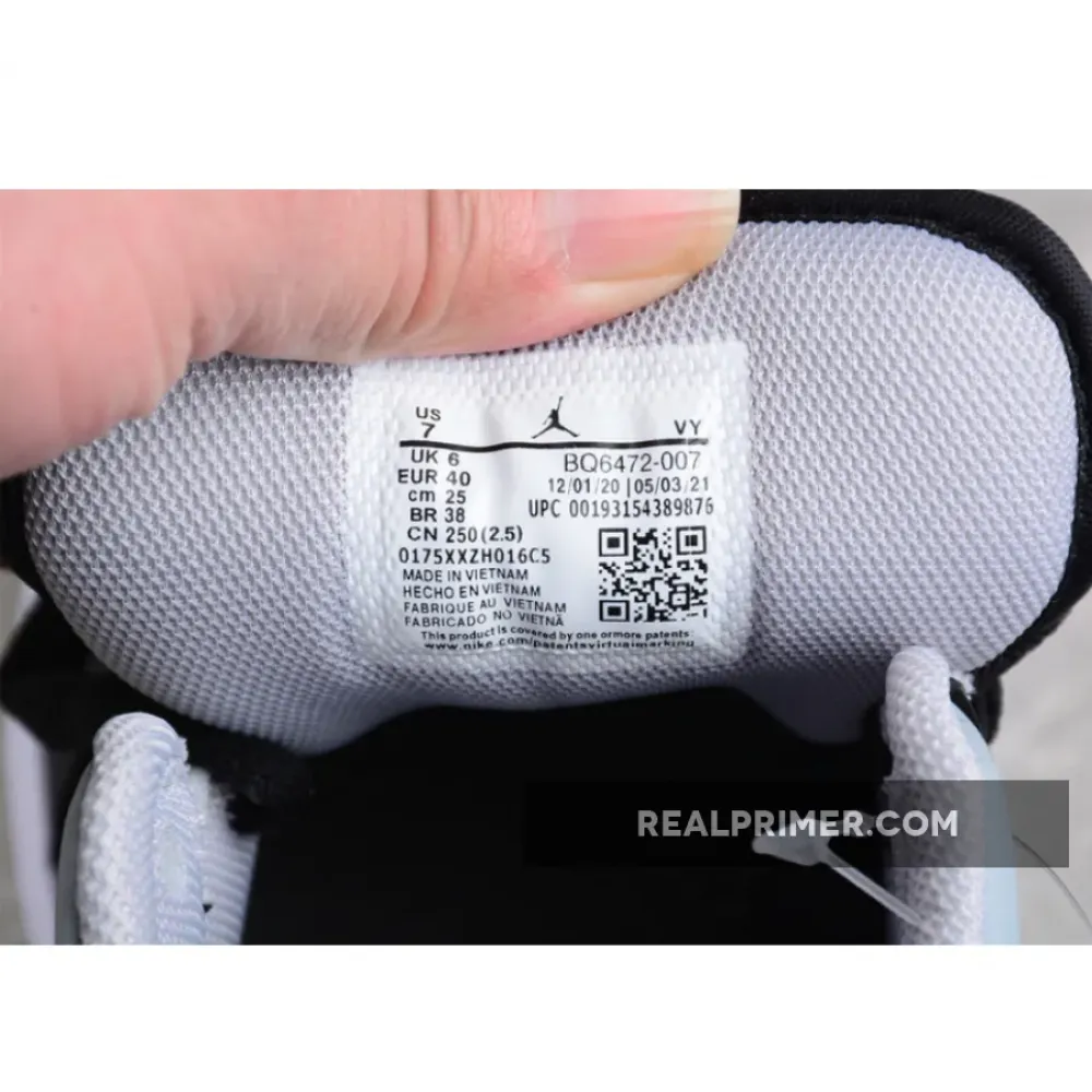 AIR JORDAN 1 MID BLACK/BLACK/GREY BQ6472-007