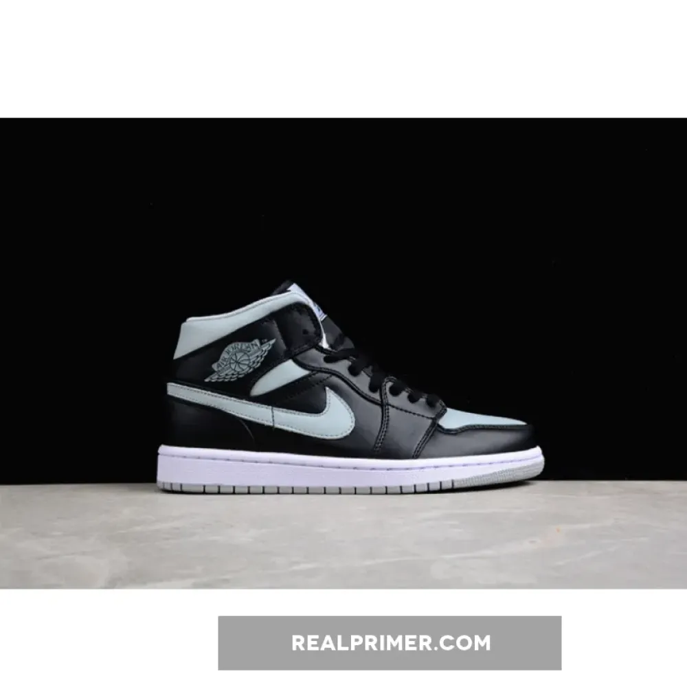 AIR JORDAN 1 MID BLACK/BLACK/GREY BQ6472-007