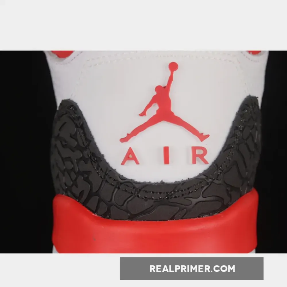 AIR JORDAN 3 RETRO WHITE/FIRE RED-NEUTRAL GREY-BLACK 136064-120