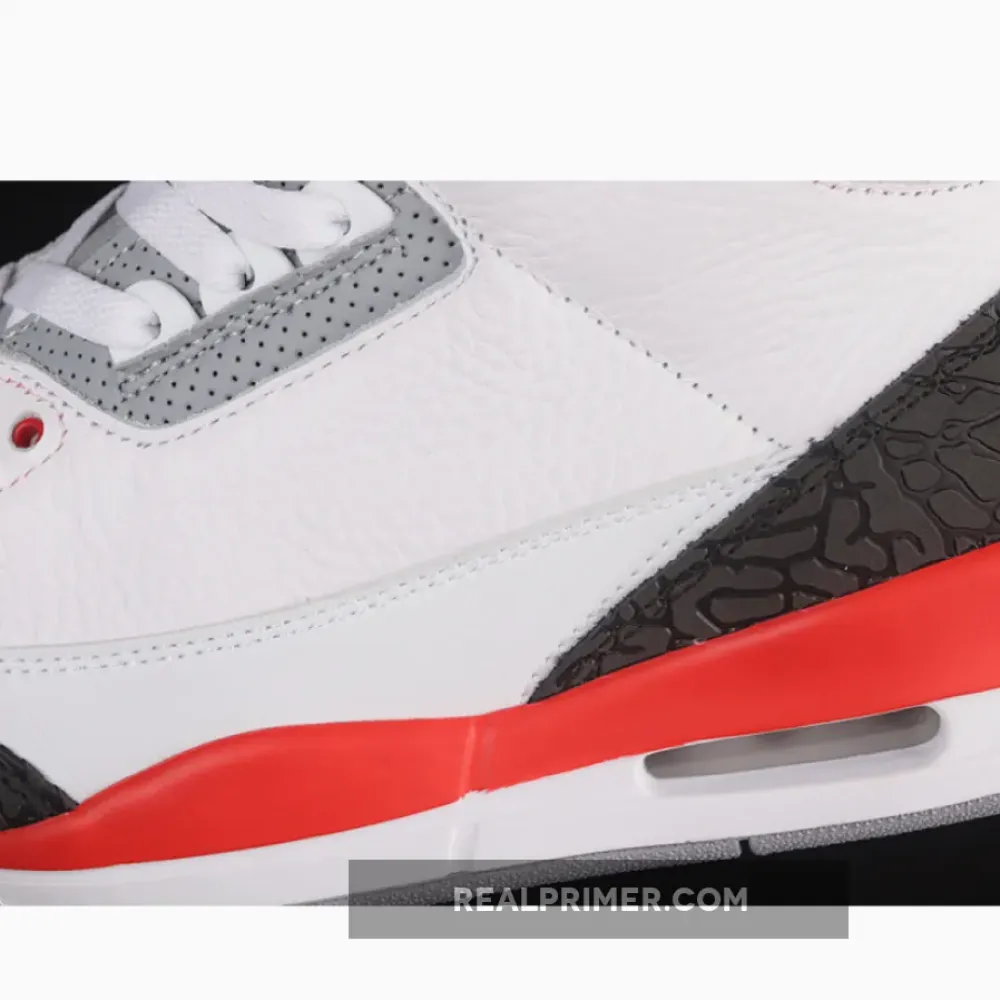 AIR JORDAN 3 RETRO WHITE/FIRE RED-NEUTRAL GREY-BLACK 136064-120