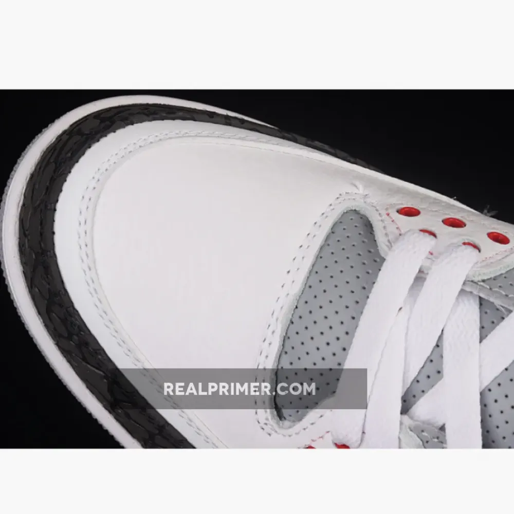 AIR JORDAN 3 RETRO WHITE/FIRE RED-NEUTRAL GREY-BLACK 136064-120